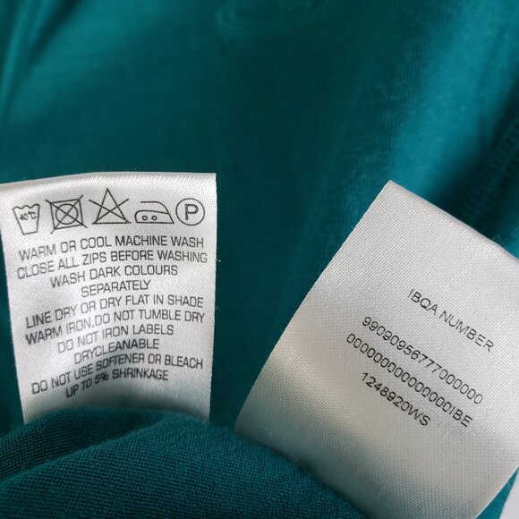 Icebreaker Bodyfit 200 Base Layer 1/4 Zip New Zealand Merino Wool Teal size S - Picture 9 of 11